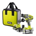 RYOBI R18PD7-252S Akülü Darbeli Matkap Ve Vidalama 18V Li-Ion 5 Ah
