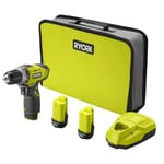 RYOBI RCD1201-220S Akülü Vidalama Çift Akülü 12V Li-On 2Ah