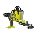 RYOBI RPD18-2C20S Akülü Darbeli Matkap Çift Akülü 18V Li-Ion 2Ah