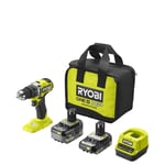 RYOBI RPD18C-242S Akülü Darbeli Matkap Kömürsüz One+ 18V Li-Ion 4 Ah + 2.0 Ah
