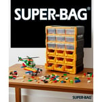 Süper Bag ASR-6011 Monoblok Avadanlıklı Çekmece Seti Organizer 18'Li