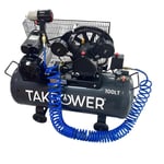 TAKPOWER 100 LT Çift Piston Hava Kompresörü 8 Bar 220V