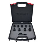 TAKPOWER 1/2 Twist Lokma Seti Hasarlı Cıvata Ve Somun Sökme 9 Parça