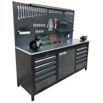 TAKPOWER 2 Metre Dolu Takım Tezgahı 10 Çekmeceli 1 Dolaplı Pro