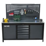 TAKPOWER 2 Metre Dolu Takım Tezgahı 5 Çekmeceli 2 Dolaplı Eko