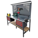TAKPOWER 2 Metre Dolu Takım Tezgahı 6 Çekmeceli Eko
