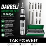 TAKPOWER Darbeli Tornavida Seti 13 Parça