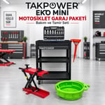 TAKPOWER Eko Mini Motosiklet Garaj Paketi Bakım Ve Tamir Seti