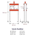 TAKPOWER Hidrolik Pres Makinesi 15 Ton Manuel