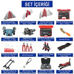 TAKPOWER Oto Servis Ve Hobi Garaj Seti Premium - Premium Servis Seti