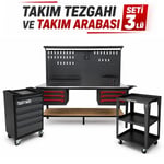 TAKPOWER Takım Tezgahı Ve Takım Arabası Profesyonel Atölye Seti Antrasit