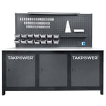 TAKPOWER TTR4413 2 Metre Takım Tezgahı 3 Dolaplı Antresit