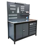 TAKPOWER TTR4417 1.5 Metre Takım Tezgahı 5 Çekmeceli 1 Dolaplı
