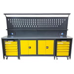 TAKPOWER TTR4432 3 Metre Takım Tezgahı 2 Dolaplı + 2 Boş Takım Arabası