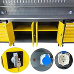 TAKPOWER TTR4432 3 Metre Takım Tezgahı 2 Dolaplı + 2 Boş Takım Arabası