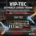 VIP-TEC 1/2 Altı Köşe Lokma Takımı 25 Parça