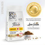 Felicia Hipoalerjenik Tavuklu Düşük Tahıllı Kısırlaştırılmış Kedi Maması 2kg