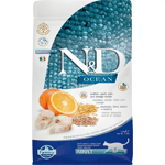 N&D Ocean - Düşük Tahıllı - Morina Balıklı ve Portakallı Yetişkin Kedi Maması 1,5KG