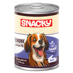 Snacky Chunk Gravy Soslu Somonlu Yetişkin Köpek Konservesi 400 Gr