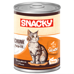 Snacky Chunk Steril Somonlu Kısırlaştırılmış Kedi Konservesi 400 gr