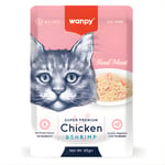 Wanpy Pouch Tavuklu & Karidesli Yaş Kedi Maması 85 gr