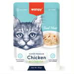 Wanpy Pouch Tavuklu & Morina Balıklı Yaş Kedi Maması 85 gr