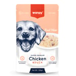 Wanpy Pouch Tavuk&Ördek Yaş Köpek Maması 100 gr
