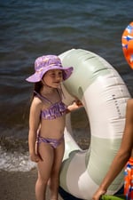 Ruffle Bikini Set - Kız Çocuk Rainbow Unicorn Lilac