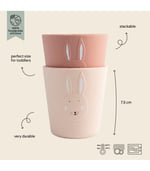 TRIXIE SİLİKON BARDAK 2 (pack), Renk:MRS. RABBIT