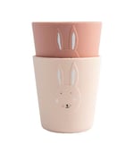 TRIXIE SİLİKON BARDAK 2 (pack), Renk:MRS. RABBIT