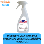 Diversey Suma Inox Classic D7.1 Paslanmaz Çelik Temizleyici ve Parlatıcı 0,75 L