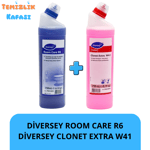 Diversey Taski Clonet Extra 750 Ml. + Taski R6 750 Ml (2'li Paket)