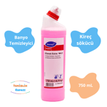 Diversey Taski Clonet Extra W41 Klozet ve Tuvalet Temizleyici – 750 ml x 6'lı Set