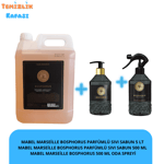 Mabel Marseille Bosphorus Parfümlü Sıvı Sabun ve Oda Spreyi 3'lü Set – 5 L + 500 ml + 500 ml