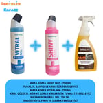 Maya Kimya Profesyonel Temizlik Seti 3'lü | Vitral M6 + Shiny M41 + Grill M9 | 750 ml x 3