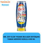 Mr. Oxy Maxima Elde Yıkama Bulaşık Deterjanı – Yaban Mersini Kokulu Güçlü Yağ Çözücü 650 Ml