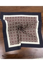 Desenli Fular Leopar Estacraft Şal Bandana 70x70cm