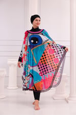 Kimono Pareo - Tesettür Pareo - Fethiye Model 240x135 Cm