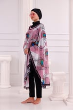 Kimono Pareo - Tesettür Pareo - Fethiye Model 240x135 Cm