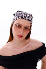 Leopar Desenli Fular Estascarf