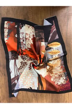 Pembe Kalp Fular Bandana Estascarf 48x48 Cm