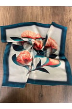 Pembe Kalp Fular Bandana Estascarf 48x48 Cm
