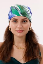 Pembe Kalp Fular Bandana Estascarf 48x48 Cm