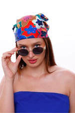 Pembe Kalp Fular Bandana Estascarf 48x48 Cm
