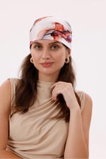 Pembe Kalp Fular Bandana Estascarf 48x48 Cm