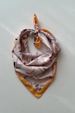 Pembe Kalp Fular Bandana Estascarf 48x48 Cm