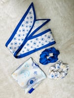 Sevgililer Günü Özel Blue Fular Toka Bandana Hediye Seti