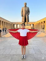 Tarzını Seç Çift Taraflı Atatürk Türk Bayraklı Pelerin Gösteri Kostümü 145x73cm