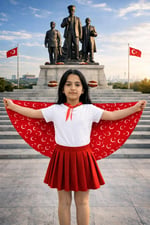 Tarzını Seç Çift Taraflı Ayyıldız Pelerin Gösteri Kostümü 145x73cm