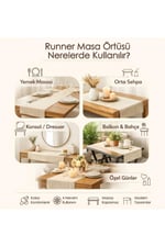 Yılbaşı Temalı Dijital Baskılı Runner Örtüsü Christmas 40x140 cm